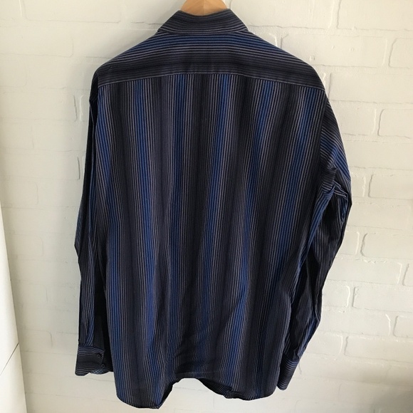 Taylorbyrd Men’s Button down shirt Black Blue Size XL - Picture 4 of 4